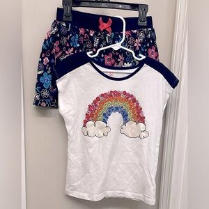 Nwot Girls Colorful Rainbow T-Shirt and Skort Set, Bundle Deals!
